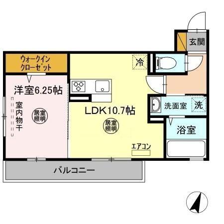 印旛郡酒々井町中川のアパート