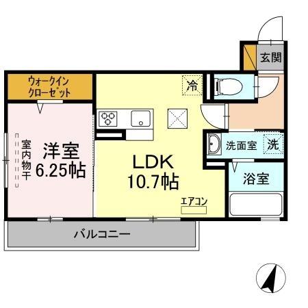 印旛郡酒々井町中川のアパート