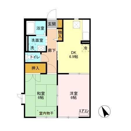 佐倉市城のアパート