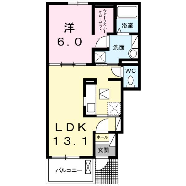 佐倉市城のアパート