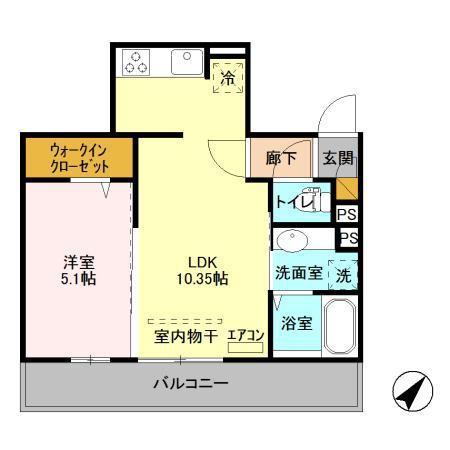 佐倉市城のアパート