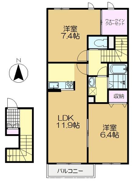 佐倉市寺崎北３丁目のアパート