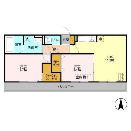 佐倉市寺崎北２丁目のアパート