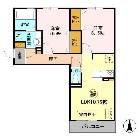 佐倉市寺崎北２丁目のアパート