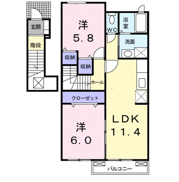 佐倉市上志津原のアパート