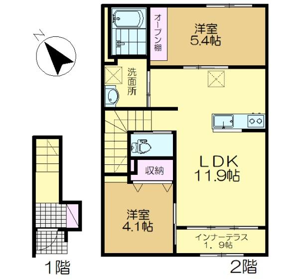 四街道市鹿渡のアパート