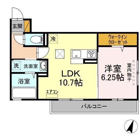 印旛郡酒々井町中川のアパート