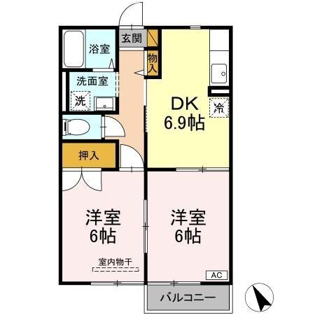 佐倉市城のアパート