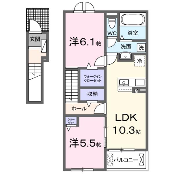 八街市八街ほのアパート