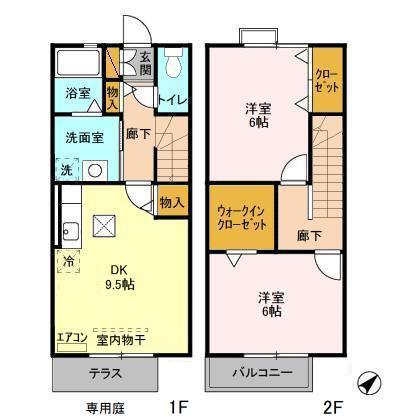 佐倉市城のアパート