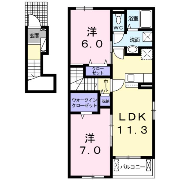 四街道市内黒田のアパート