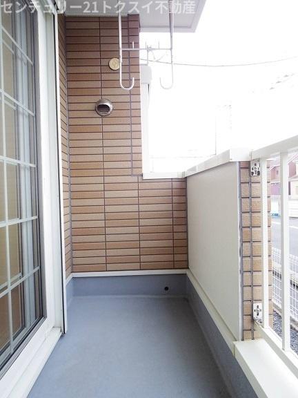 佐倉市井野のアパート(バルコニー)