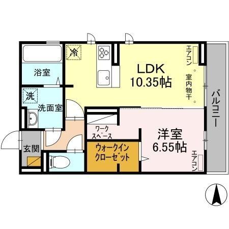 佐倉市寺崎北6丁目のアパート(間取り)