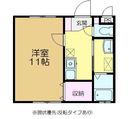 佐倉市上志津のアパート(間取り)