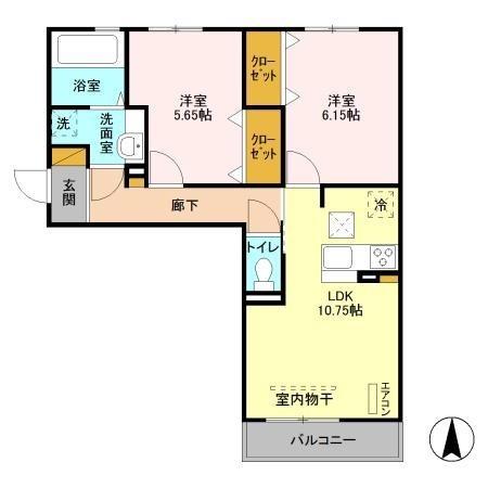佐倉市寺崎北２丁目のアパート