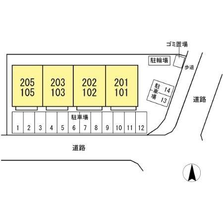 佐倉市寺崎北１丁目のアパート