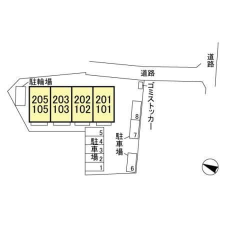 印旛郡酒々井町中川のアパート