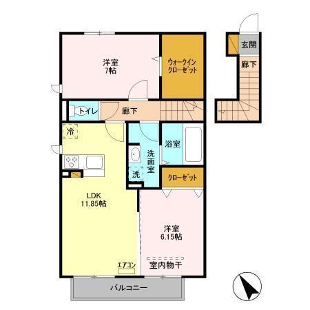 印旛郡酒々井町中川のアパート