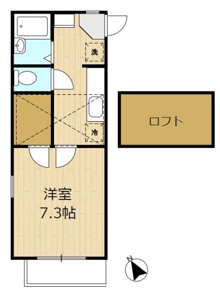 スタジオ・シェル(間取り)