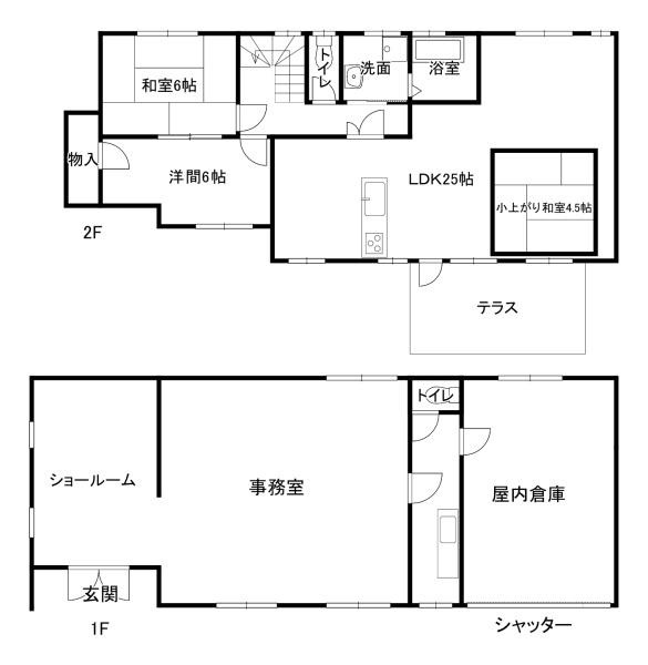 上牧町桜ヶ丘店舗付住居