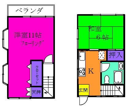 習志野市東習志野６丁目のテラスハウス