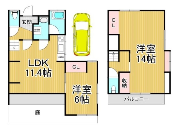 売布東の町テラスハウス