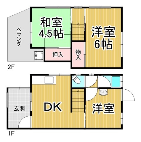 若王寺2丁目貸家