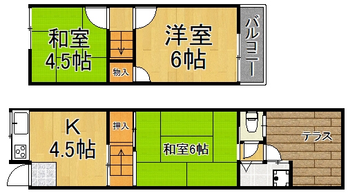 野上一丁目貸家