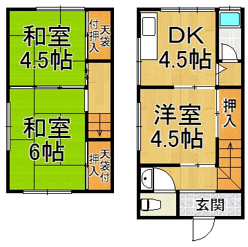 荒牧3丁目貸家　4戸1