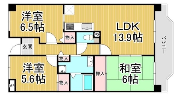 西宮市林田町のマンション