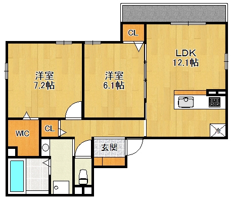 西宮市川西町のハイツ
