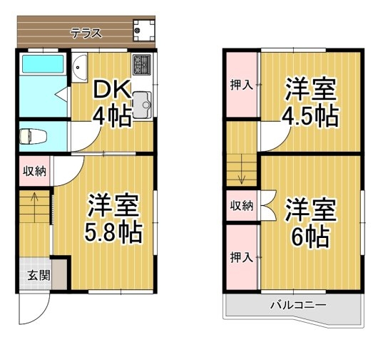 伊丹8丁目テラスハウス 東端