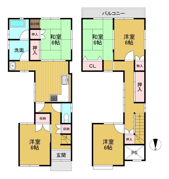 長岡京市長法寺南野の貸家