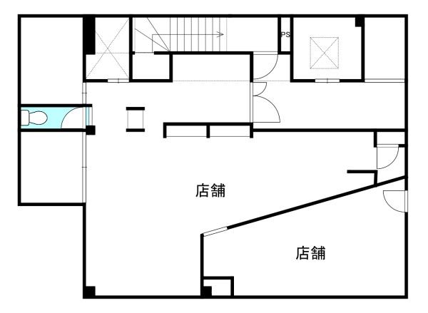 長岡京市開田２丁目の店舗（建物一部）