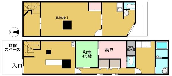 長岡京市馬場見場走りの店舗（一戸建）