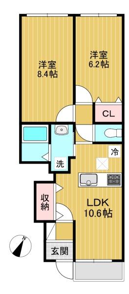 長岡京市下海印寺菩提寺のアパート