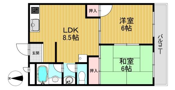 長岡京市開田４丁目のマンション