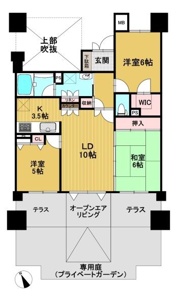 向日市上植野町落堀のマンション