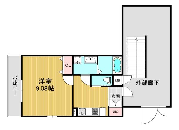 向日市寺戸町中垣内のアパート