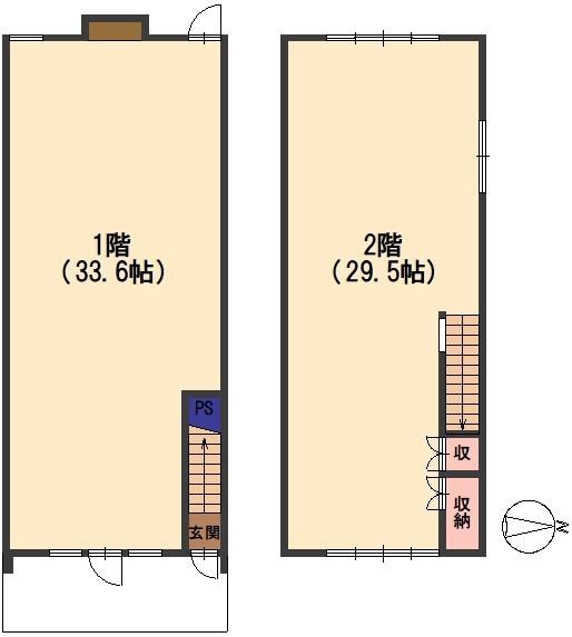 京都市南区吉祥院石原上川原町の店舗(一戸建)(間取り)