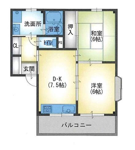 クロバーハイツ202号室