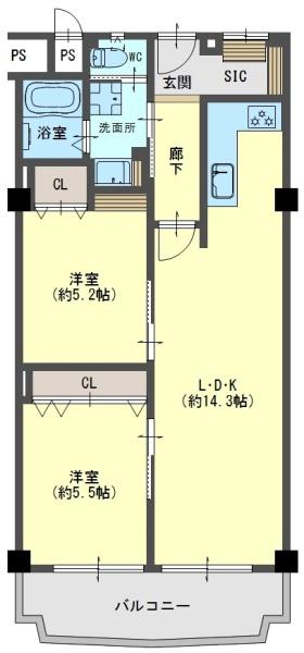 クローバーハイツ森小路三号棟