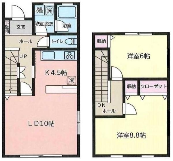 海老名市中新田１丁目のテラスハウス