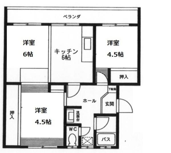 品川ひばりが丘アパート4号棟