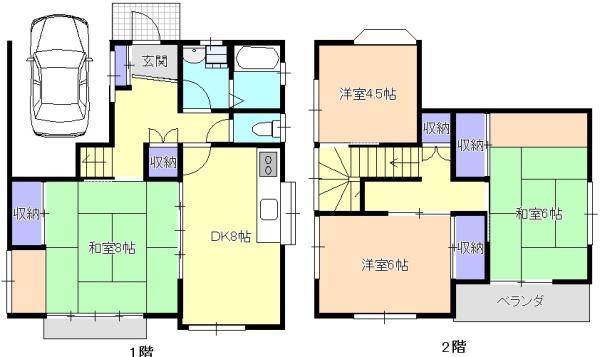 若松町4DK貸家