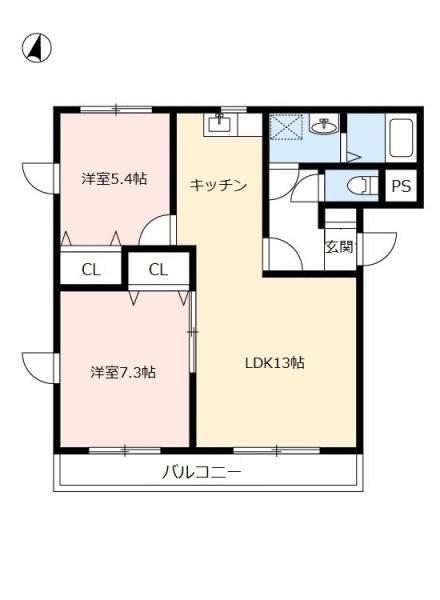 グランド・カオル2(間取り)