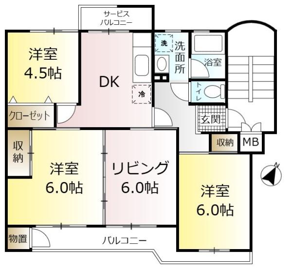 鎌ケ谷グリーンハイツ４８号棟