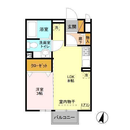 ハイデルベーレB(間取り)