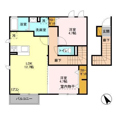 松戸市胡録台のアパート