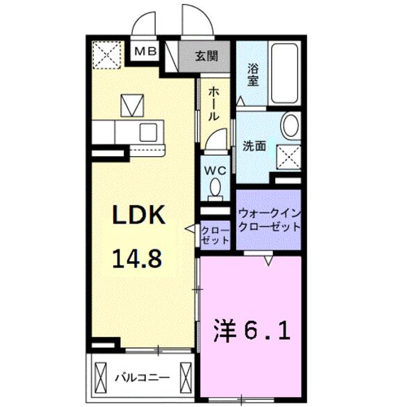 ヴィラ シェリール2(間取り)